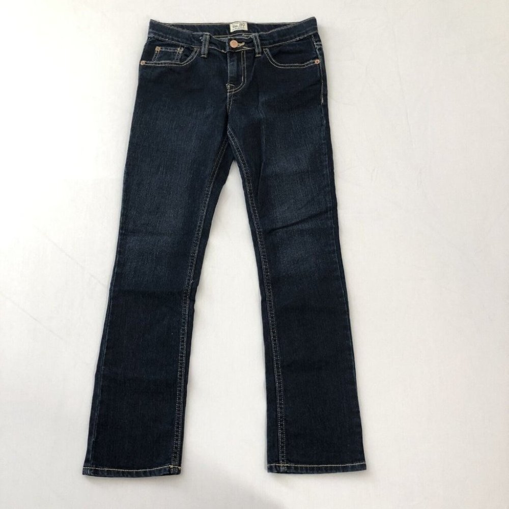 Est. 89 Place Jeans Girls 12 Blue Skinny Stretch Denim Reg Fit Size 12 (26x26)